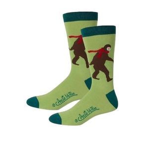 😂Bigfoot Men's One Size Cotton Novelty Crew Sock